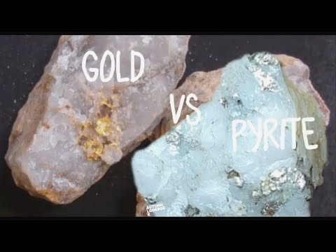 Pyrite Vs Gold  (Fools gold or real Gold?)