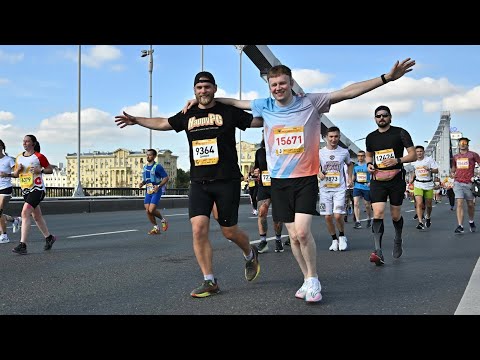 Московский Марафон 2023! Самый массовый старт страны, 38000 бегунов в одном месте! 😱 1 марафон Ромы