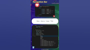 🔥 Stylish Navbar in HTML & CSS | Modern & Animated Design ✨