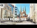 Virtual Walking Tour in Lübeck Through Historic Old Town in 4K | 50fps