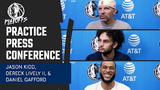 Jason Kidd, Dereck Lively II, &amp; Daniel Gafford | Practice Press Conference | 05/20/24