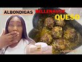 Como hacer albóndigas rellenas de queso