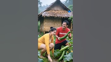 heavy rain harvesting fresh green in village🌧️Rain Sounds for Sleeping #rain #asmrrain #alizasehar