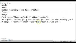 How to use font face in HTML
