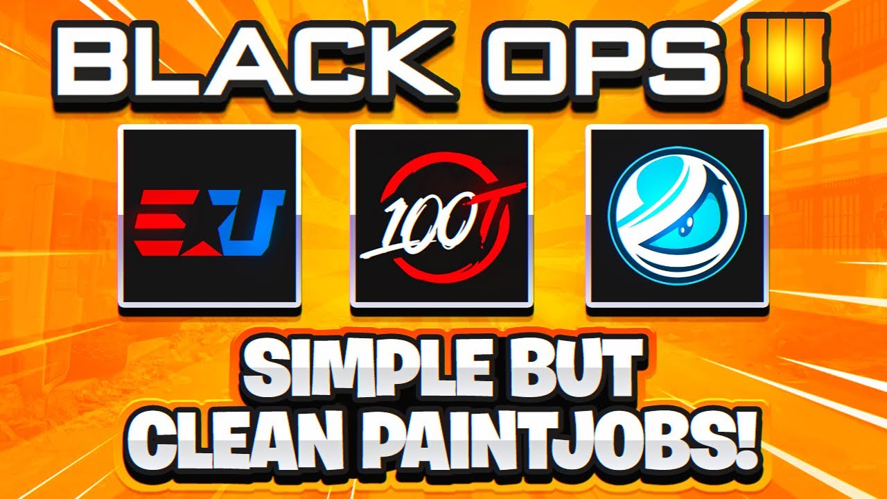 BO4 SIMPLE But CLEAN Paintjob Tutorials! CWL EDITION, Luminosity, 100T And eUnited... 