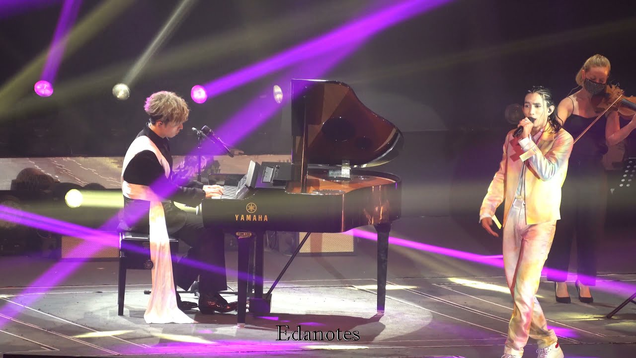 [字幕版] MIRROR 呂爵安Edan + 楊樂文Lokman - 香港地(歌詞改編version ) + 天台飛人 Fancam @One And All live 2021演唱會[4K]