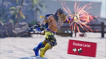 How to use King Shadow lariat F1+2 Guide/Tutorial #tekken8