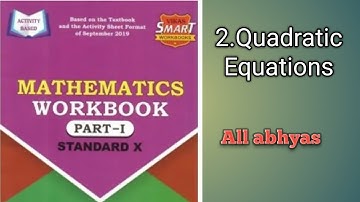 Mathematics Workbook class 10th part -1 /chapter 2.quadratic Equations / question answer 