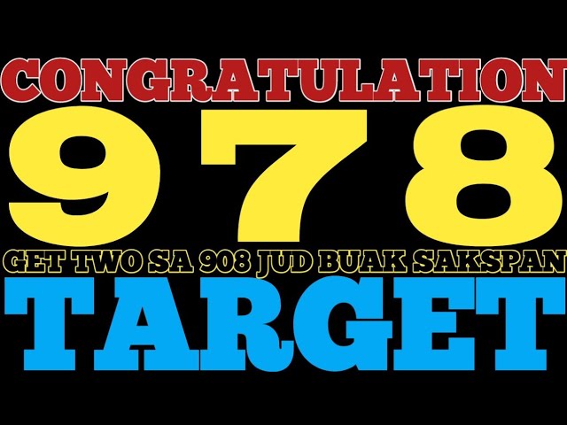 978 TARGET CONGRATS GET 2 SA 908 BUGHA class=