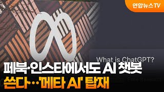 페북·인스타에서도 AI 챗봇 쓴다…'메타 AI' 탑재 / 연합뉴스TV (YonhapnewsTV)