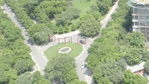 RetinaNet inference on drone footage with Jetson Xavier