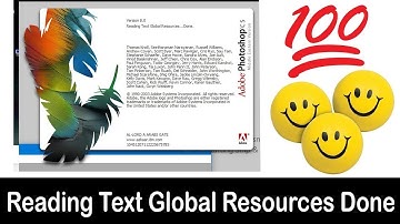 Reading Text Global Resources Done - Adobe Photoshop CS - Solution