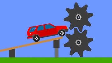 Extreme Car Crashes - Phun Algodoo Moments #9