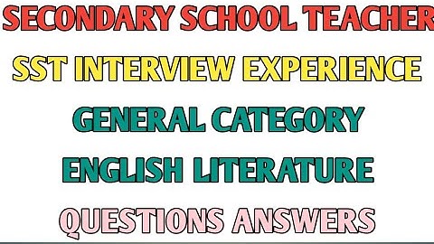 SST interview Experience of a candidate | comprehensive questions with answers | Watch and learn