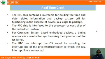 ESD UNIT 3 LECTURE 3_Real Time Clock