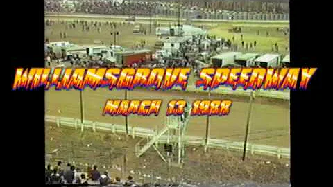 Williamsgrove Speedway  March 3rd 1988