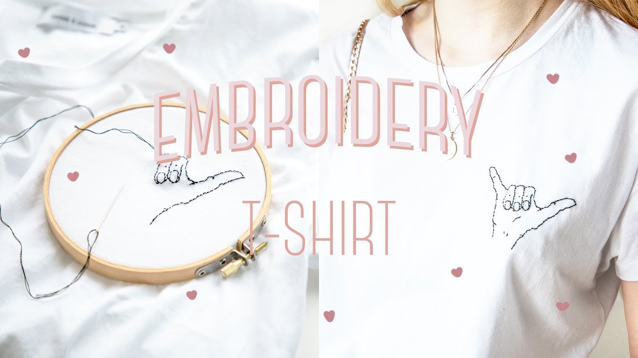 t shirt embroidery how to