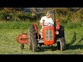 Massey Ferguson 35X Multi-Power Turning Hay w/ JF HSR 200R Windrower | Danish Agriculture