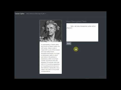 Python Caesar Cipher App