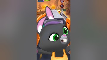 Talking Tom Gold Run funny fails talking Becca Android gameplay #talkingtom #shortfeed #shorts