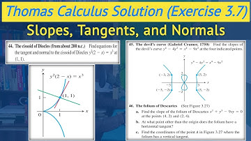 Thomas calculus exercise 3.7 Q44 to Q46 | Implicit differentiation dy/dx urdu hindi || Lec 66
