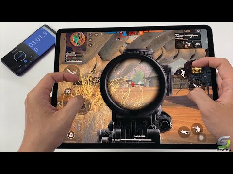 iPad Pro 2020 12 9 inch test game Free Fire