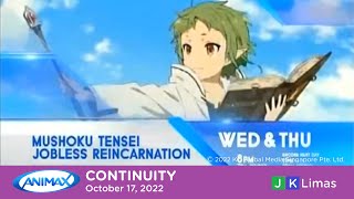 Animax Asia philippine Feed Continuity  October 17 2022