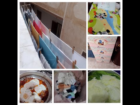 5 تنظيف المطبخ بعد معركة شوي السمك شغل بنت مصرية أصيلة