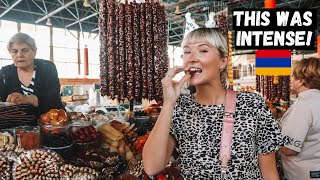 HUGE Armenian MARKET Experience! Yerevan Street Food (gum market)