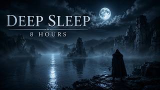 8 Hours Sleep Music | Moonlit River Valley — Dark Ambient for Deep Sleep & Rest