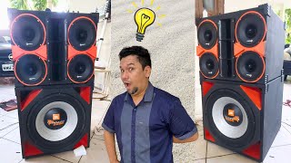 Caixa Trio com Tornado 2200 JBL #somautomotivo