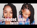 How to African threads on Natural Hair / Threaded fake twist/FIX SPIRALS / utumbo wa uzi