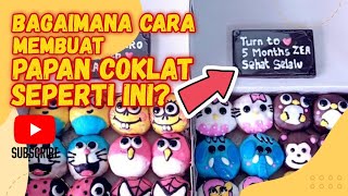 Begini cara membuat Coklat Papan untuk Ucapan Ulang Tahun