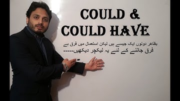 Could v/s Could Have | Modal Verbs | By Syed Ali Raza Kazmi