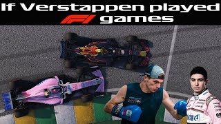 If Verstappen played F1 games