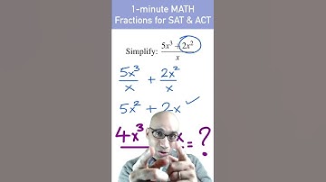 1-min SAT Practice Problem #shorts (Splitting Fractions)