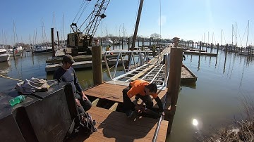 Floating Dock Timelapse at Herrington Harbour North Marina Resort & Yacht Center | Chesapeake Bay