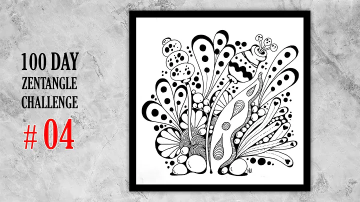 04 # 100 days of tangling | zentangle 100 day challenge | zentangle doodle art | zentangle art