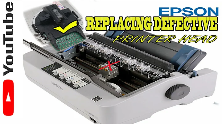 REPLACE A DEFECTIVE PRINTER HEAD OF EPSON LQ-310 PRINTER | EASY