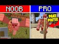 Inilah Perbedaan Player PRO (1000 IQ) dan NOOB (0 IQ) di Minecraft ...