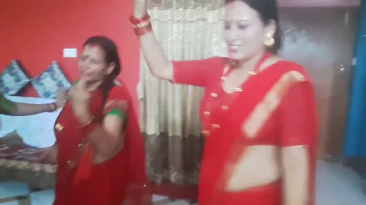 Sexy Teej Dance By Aunties Youtube