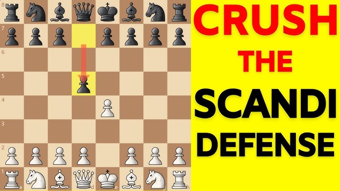 Scandinavian Trap - Chess Traps Part 42 - #chess #chesstok