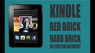 How To Fix Kindle Red Brick/Hard Brick NO Custom Recovery | Tutorial | Kindle Fire HD 7 | RC Films