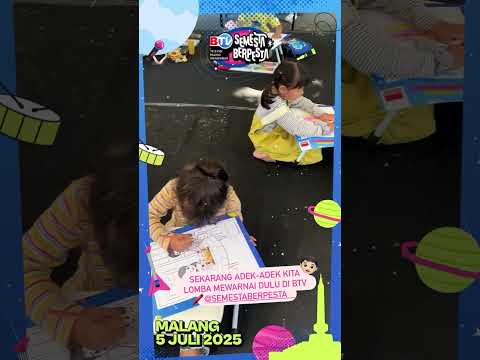 Lomba Menggambar Anak di BTV Semesta Berpesta Malang #semestaberpesta #btv