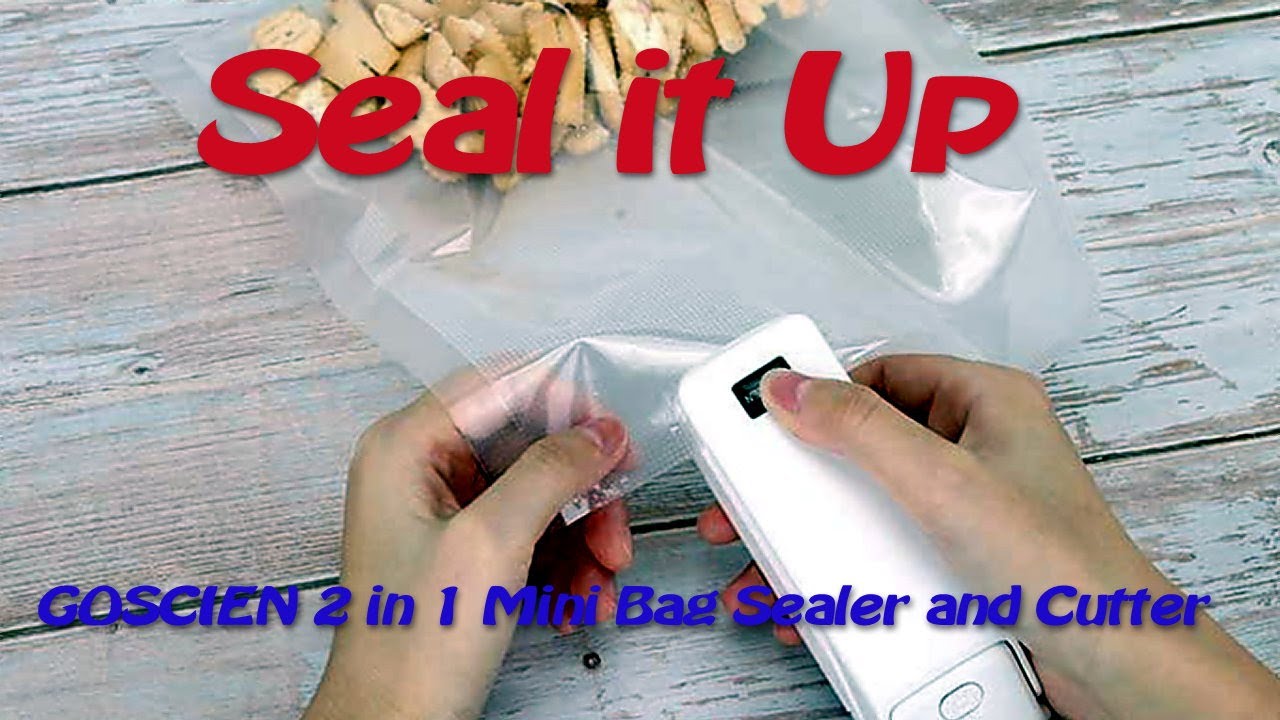 GOSCIEN QH 06 2 in 1 Mini Bag Sealer YouTube