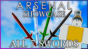 7 Swords + Moai Showcase ⚔️ 🗿 | ROBLOX Arsenal