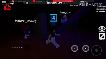 Playing Roblox Flee The Facility!