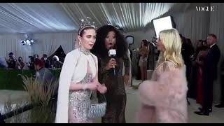 Emily Blunt And Sienna Miller Interviewed By Keke Palmer At Met Gala 2021