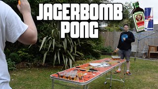 Celebrity Jägerbomb Pong (Jägermeister & Red Bull Beer Pong) | WheresMyChallenge Wealth