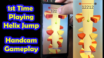 First Time Playing Helix Jump | Handcam Gameplay | Level 1-100